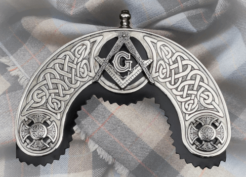 CELTIC CROSS MASONIC CANTLE