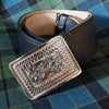 Our striking Celtic Hound buckle will perfectly compliment this cantle on your sporran. 