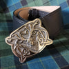 Our striking Celtic Stag buckle will perfectly compliment this cantle on your sporran. 