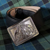 Our striking Celtic dragon buckle will perfectly compliment this cantle on your sporran. 