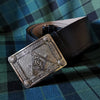 Our striking Masonic buckle will perfectly compliment this cantle on your sporran. 